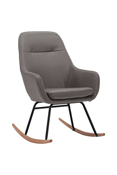 vidaxl Scaun balansoar, gri deschis, material textil
