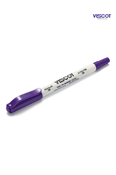 Viscot Marker Chirurgical Steril Viscot® Twin Tip Gentian Violet cu Riglă – V...
