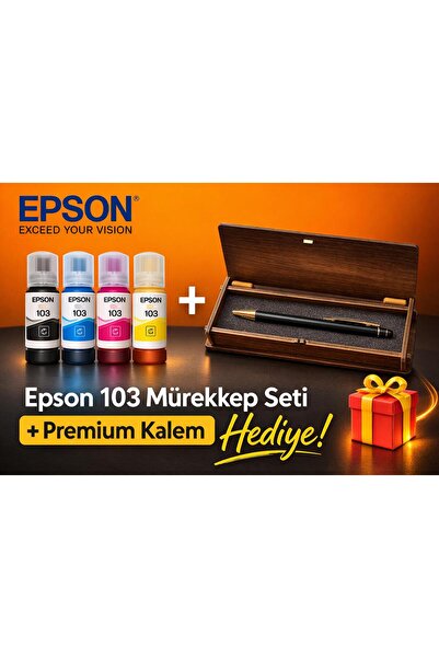 EPSON 103 L5290,l3266,l3260,l3256,l3251,l3250,l3211 4 Renk Mürekkep Takımı 65ml