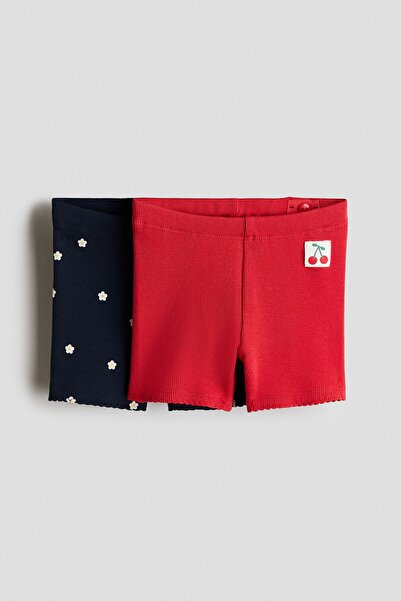 H&M 2'li Ribanalı Kısa Tayt