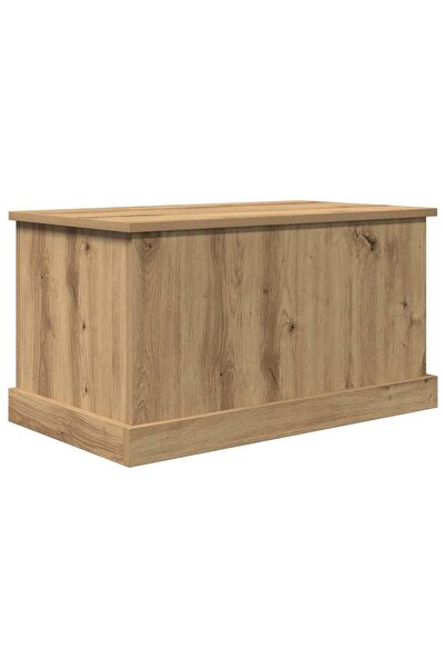 vidaxl Storage box, handcrafted oak, 70x40x38 cm, processed wood