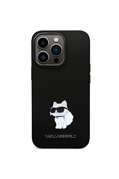 Karl Lagerfeld Θήκη Choupette από σιλικόνη με μεταλλικές καρφίτσες για iPhone...