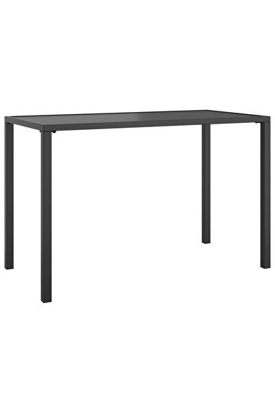 vidaxl Masă de dining pentru grădină, antracit, 110x54x70 cm, oțel