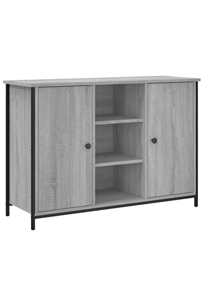 vidaxl Servantă, gri sonoma, 100x35x70 cm, lemn compozit