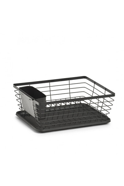 zeller Scurgător de vase, metal/plastic, 37x30x14,5 cm, negru