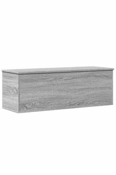 vidaxl Storage box, sonoma grey, 102x35x35 cm, processed wood