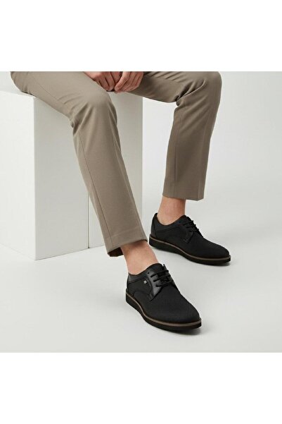 CONTEYNER 192 حذاء كاجوال للرجال بنمط محبوك باللون الأسود