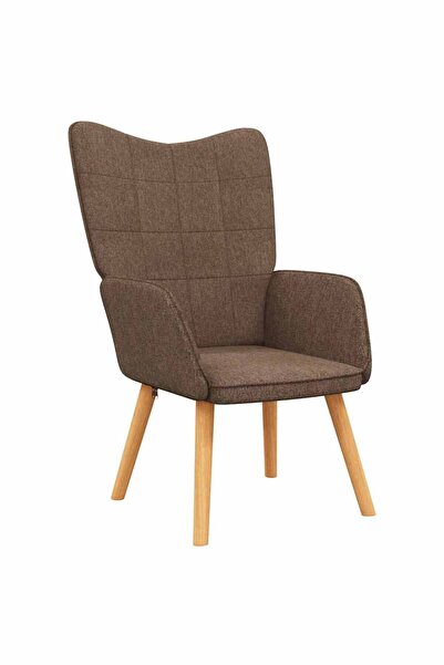 vidaxl Scaun de relaxare, maro, material textil