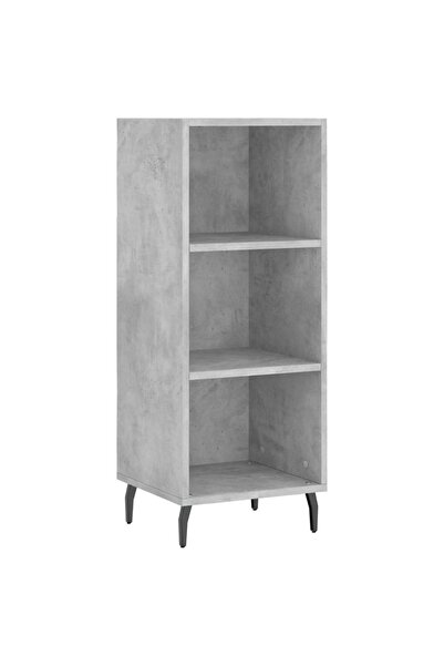 vidaxl Servantă, gri beton, 34,5x32,5x90 cm, lemn prelucrat