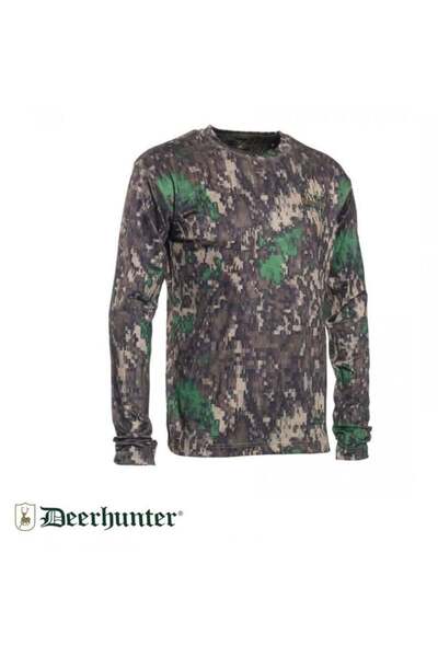 Deerhunter T. S.K.DEERHUNTER Trail Orman Kamuflaj Tişört L/S 80 S