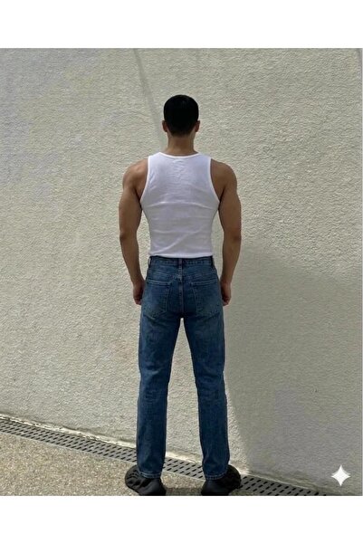 Livik Erkek Halter Yaka Slimfit Fitilli Sporcu Likralı Atlet