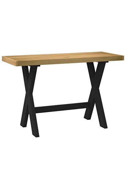 vidaxl Birou NOAIN Picioare în formă X 120x50x75 cm lemn masiv de pin
