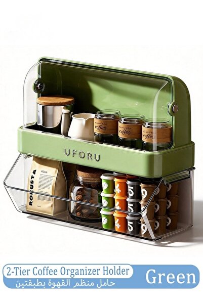 Generic 2-Tier Coffee Cup Holder, Coffee Station Organizer for Counter, Coffe...