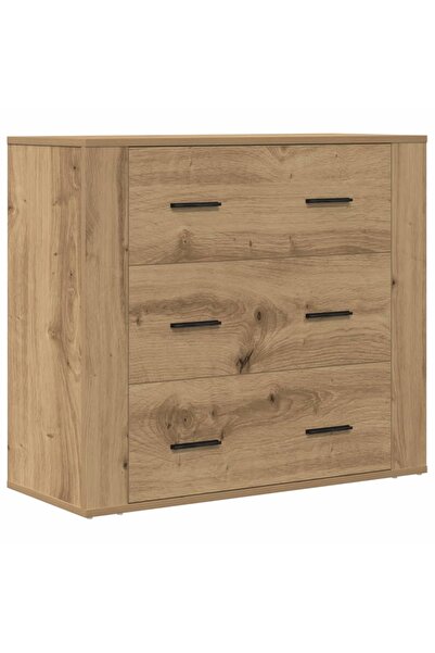 vidaxl Dulap, stejar artizanal, 80x33x70 cm, lemn prelucrat