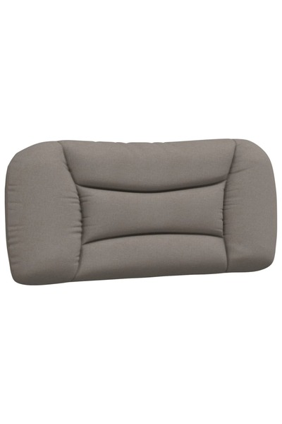 vidaxl Headboard Pillow , Hvar, taupe grey, 80 cm, textile