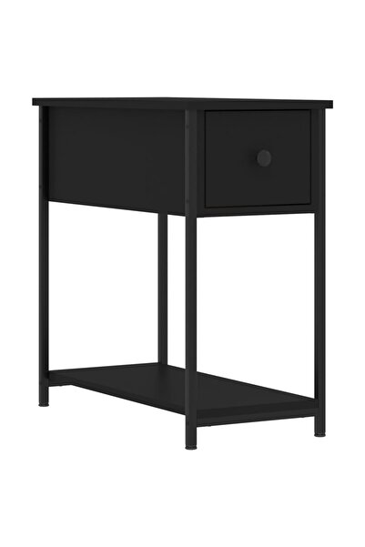 vidaxl Noptieră, negru, 30x60x60 cm, lemn prelucrat