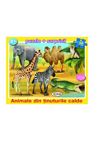 Dorinta Puzzle 30 piese Animale din tinuturile calde