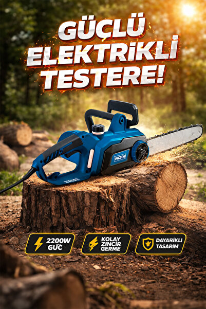 Badem10 Elektrikli Ağaç Hızar Kesim Motoru 2200 W Profesyonel Zincir Testere ...