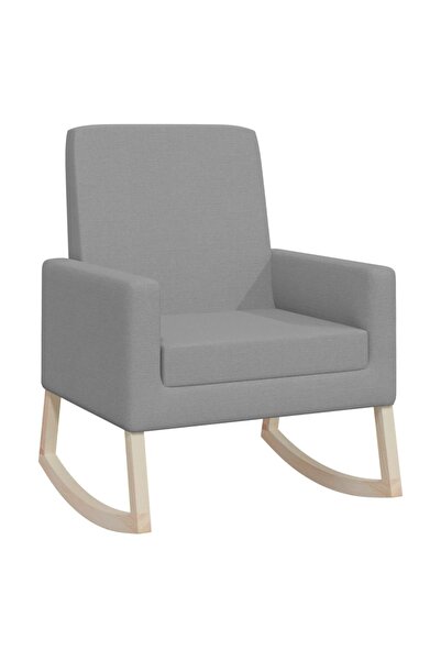 vidaxl Scaun balansoar, gri deschis, material textil