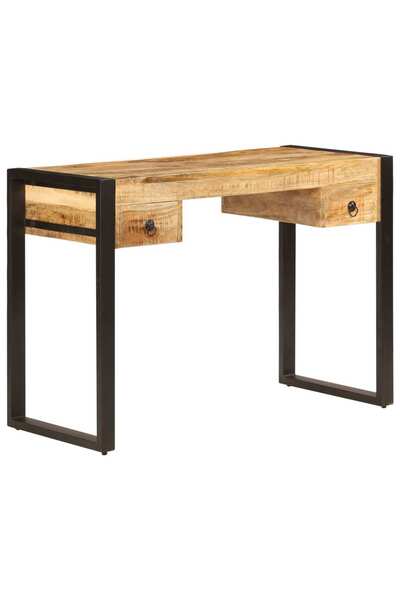 vidaxl Birou cu 2 sertare, 110 x 50 x 77 cm, lemn masiv de mango