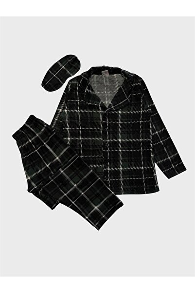 ALİŞ KİDS Set de pijamale pentru tată și copil din țesătură verde Milan, cu e...