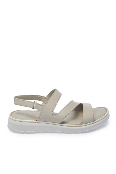 Tergan Vizon Hakiki Deri Kadın Sandalet - K25Y1SN67966-A44