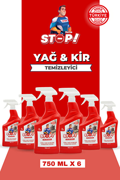 STOP Forte 6'lı Yağ Kir Ve Kireç Çözücü