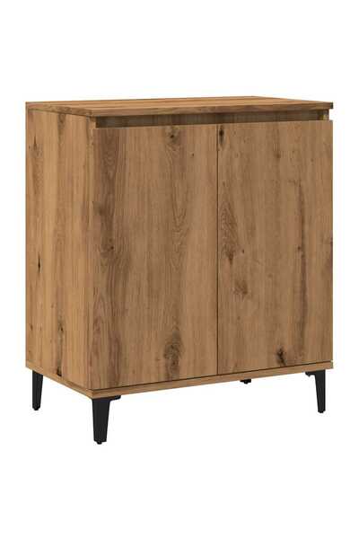 vidaxl Sideboard Handcrafted Oak 60x35x70 cm Processed Wood