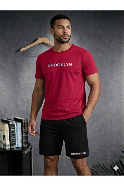 FAEL LİFE Wide Cut Girls/Boys T-Shirt and Shorts Broklyn Printed Set