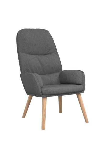 vidaxl Scaun de relaxare, gri deschis, material textil