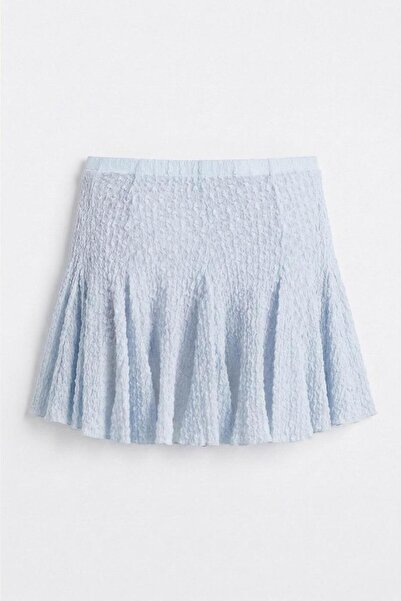 BSL Volanlı Dantel Mini Şort Etek