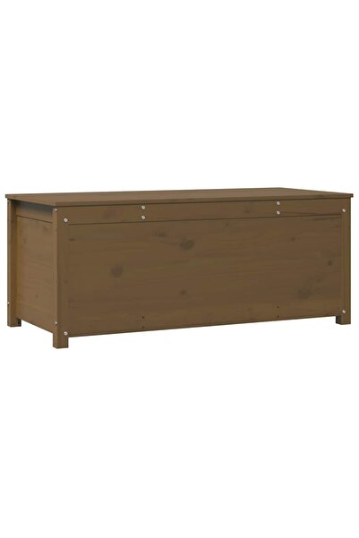 vidaxl Cutie de depozitare, maro miere, 110x50x45,5 cm, lemn masiv pin