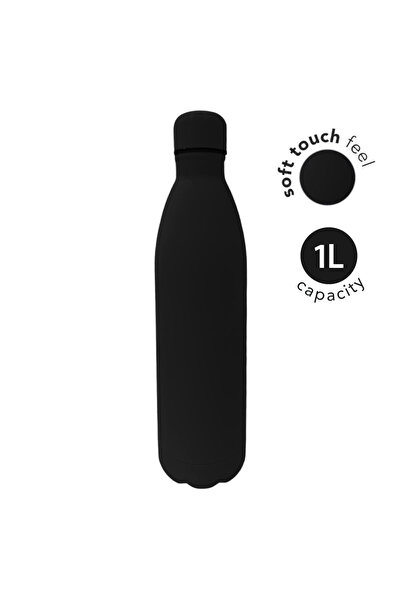 giftology MODENA - Soft Touch lnsulated Water Bottle - 1L - Black