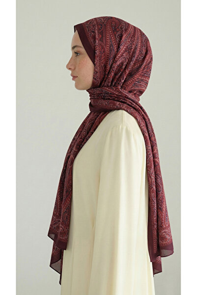 Karaca Royal Ethnic Pattern Cotton Shawl - Pink / Burgundy