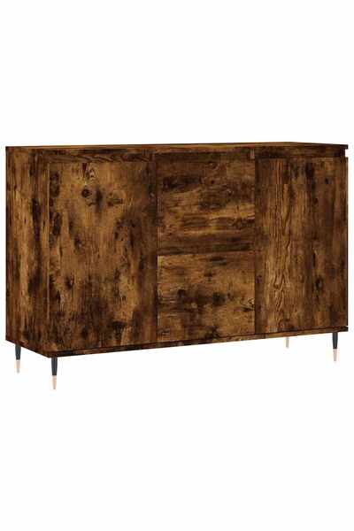 vidaxl Servantă, stejar fumuriu, 101,5x35x70 cm, lemn prelucrat