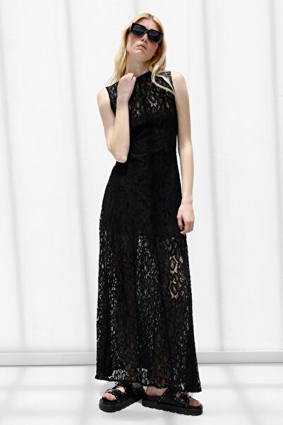BSL Dantel Maksi Elbise