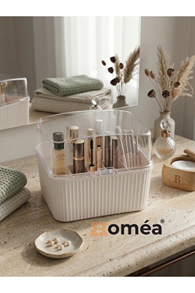 Homea 15 Gözlü Şeffaf Ruj Organizeri - Makyaj Masası Düzenleyici Rujluk