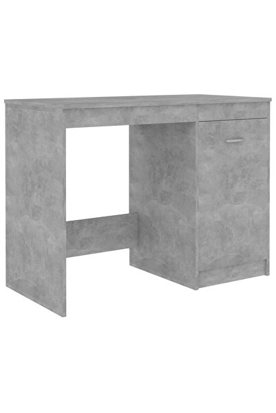 vidaxl Birou, gri beton, 100x50x76 cm, lemn prelucrat