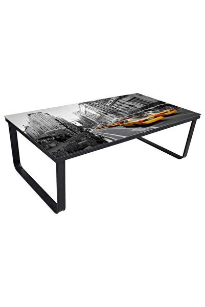 vidaxl Coffee table with glass top, rectangular