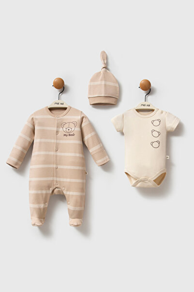 Moi Noi Premium "My Bear" Collection Triple Jumpsuit & Bodysuit Set