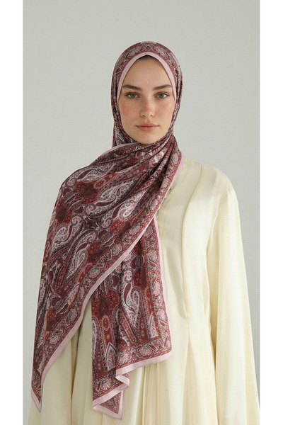 Karaca Royal Ethnic Pattern Cotton Shawl - Light Pink