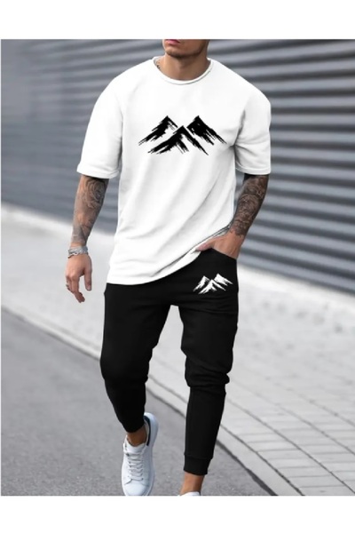 PENTHİLUS Men's Top and Bottom Set - Men's Two-Piece Suit with Pants