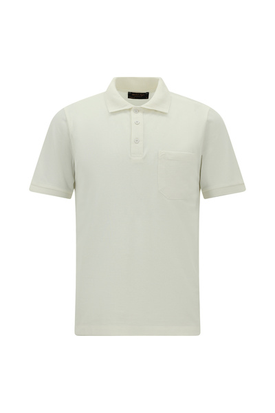 Abdullah Kiğılı Κανονική εφαρμογή Με κέντημα Με τσέπες Βαμβάκι Μπλουζάκι με λ...