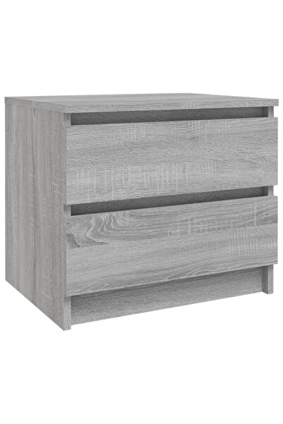 vidaxl Bedside table, sonoma grey, 50x39x43.5 cm, processed wood