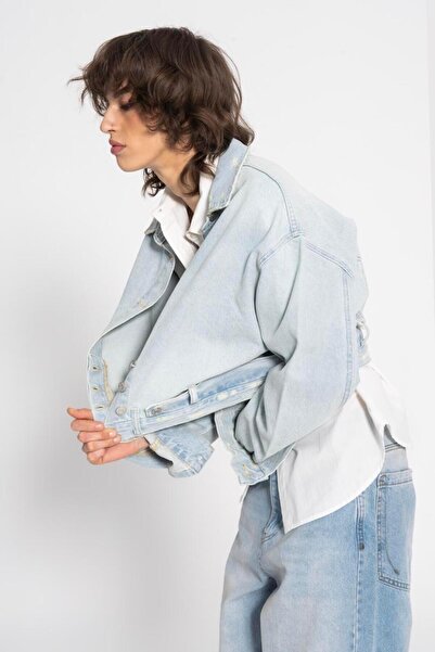 BSL Yıpratmalı Denim Mont