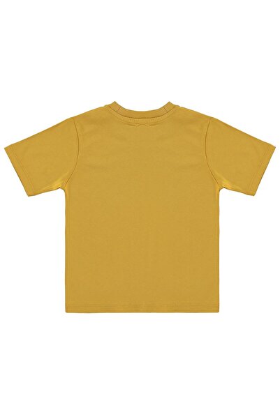 Civil Boys basic Tricou cu etichetă Surf pentru copii de 2-5 ani - Muștar