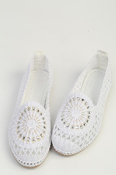 Pierre Cardin Λευκές Γυναικείες Μπαλαρίνες PC-7767