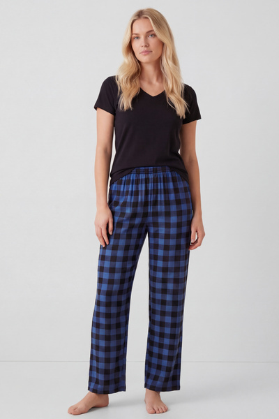 TÜREN Set de pijamale din ecosez piese pentru femei