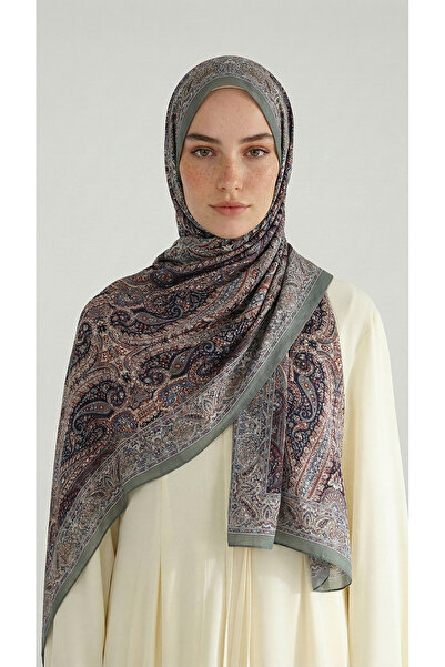 Karaca Royal Ethnic Pattern Cotton Shawl - Green / Black