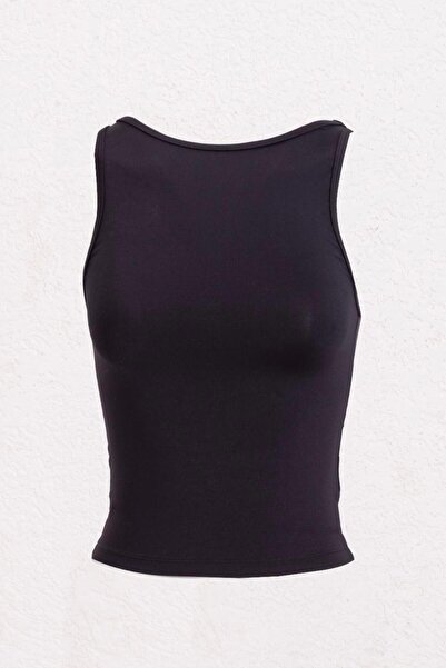 BSL Kayık Yaka Detaylı Yumuşak Dokulu Top